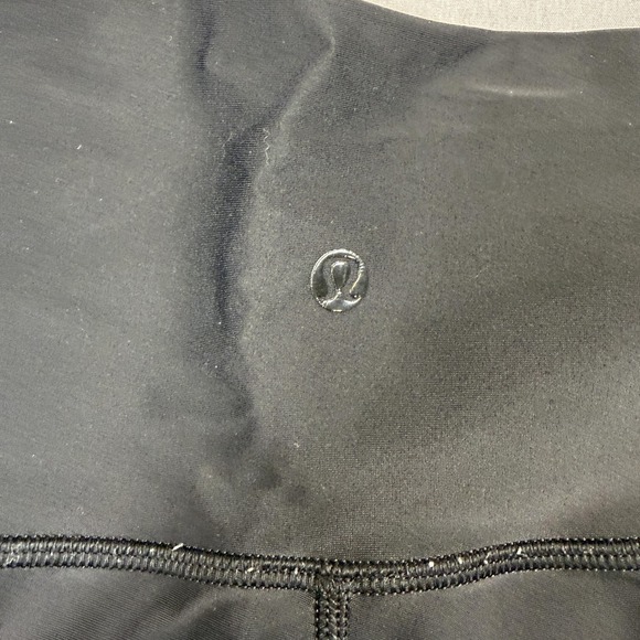 Lululemon Leggings Womens‎ 10 Black High Rise Ankle Moto Mesh Yoga Athletic - Picture 8 of 8